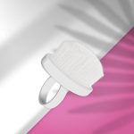 STALEKS EXPERT 03 Mini Μανικιούρ βούρτσα-δαχτυλίδι για τον καθαρισμό των νυχιών από σκόνη (10 τεμ.)