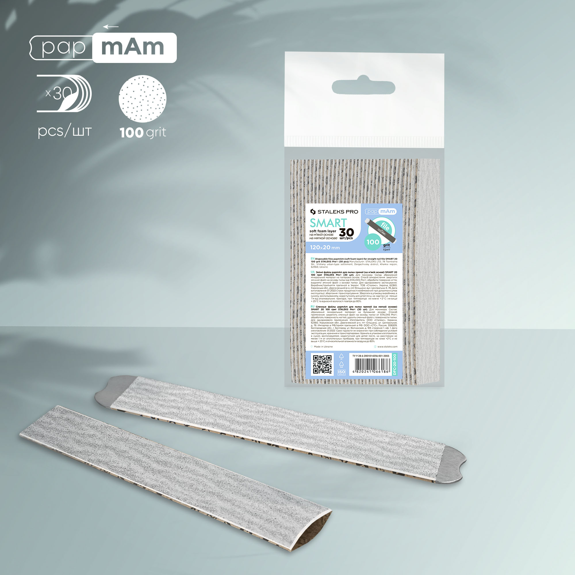 d6e10a5ec8e14c8d31cbd4a3b609cf38.jpg STALEKS SMART 20 papmAm Ανταλλακτικά αρχεία για άμεση λείανση με μαλακή βάση, κόκκος 100 (30 τεμ.) - Image 1